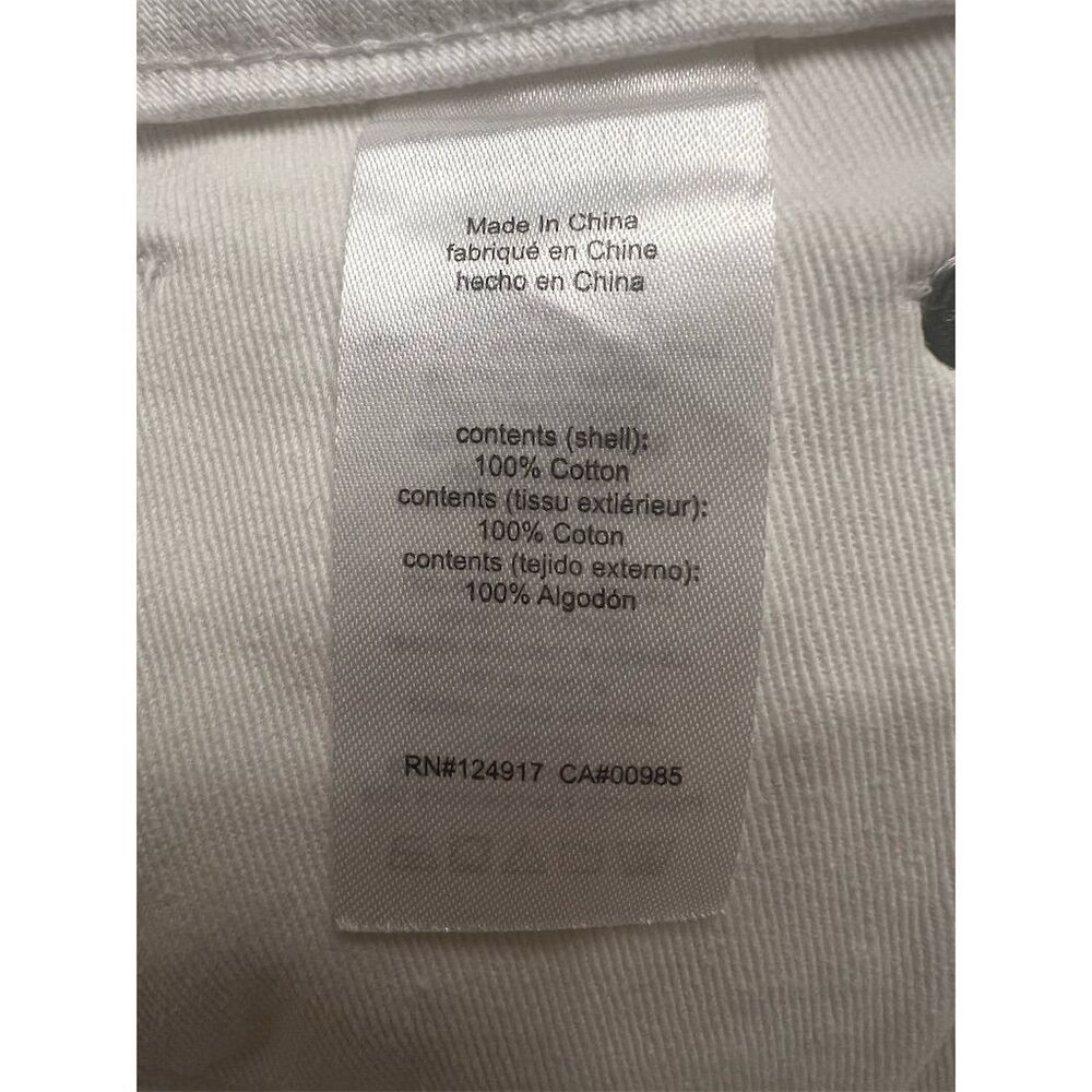 NWT Revolve WeWoreWhat Women's Crossover Straight Leg White Jeans Size 25 - Picture 4 of 9